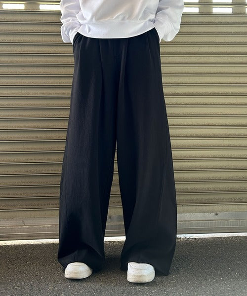 裏毛ワイドカーブパンツ