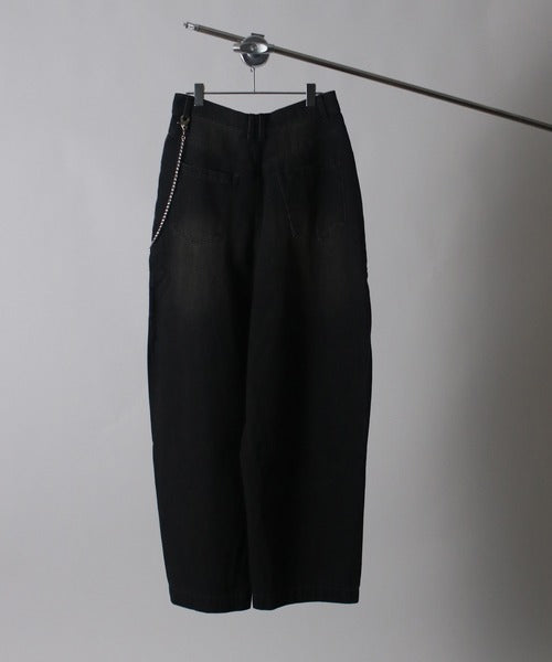 12OZデニムバレルパンツ