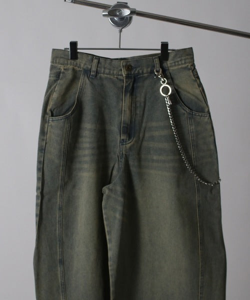 12OZデニムバレルパンツ