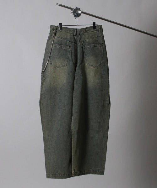 12OZデニムバレルパンツ