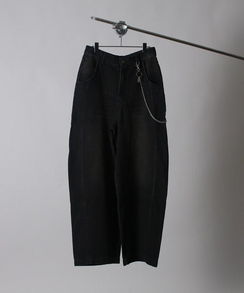 12OZデニムバレルパンツ