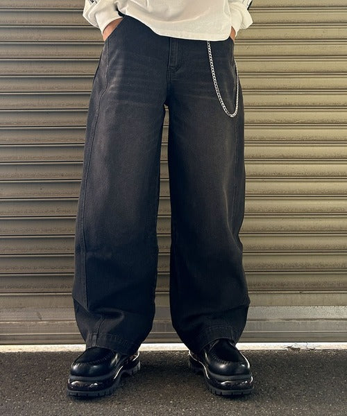 12OZデニムバレルパンツ