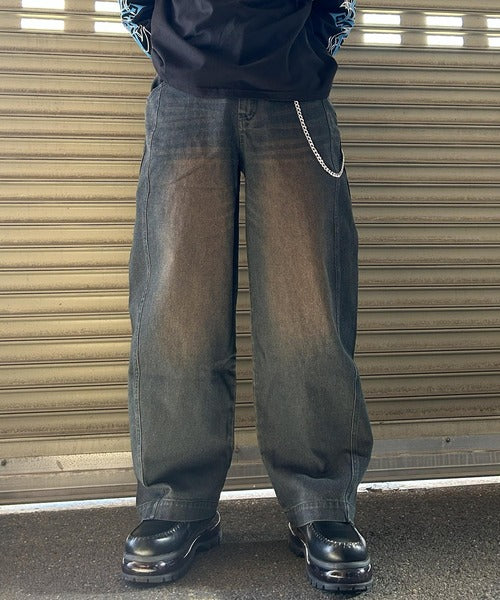 12OZデニムバレルパンツ