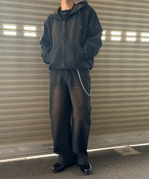 12OZデニムジップパーカー