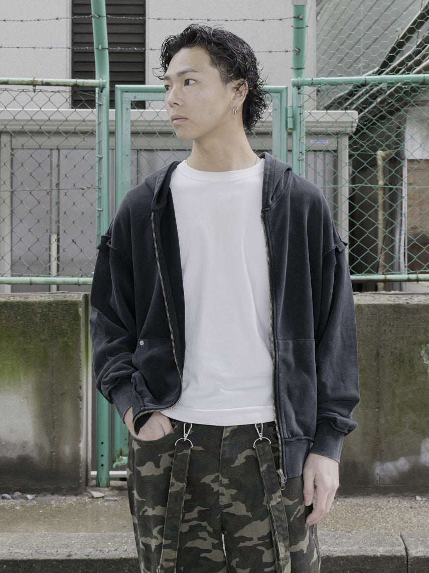 裏毛ジップパーカー