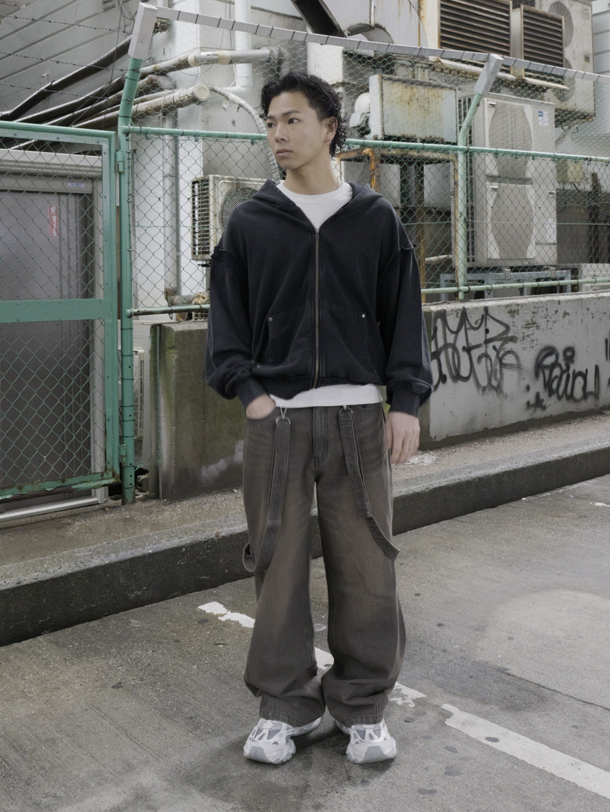 裏毛ジップパーカー