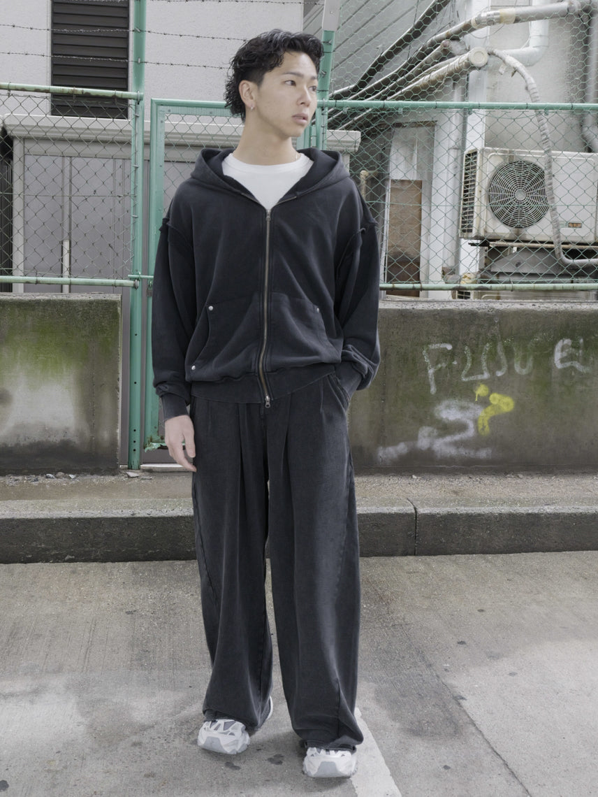 裏毛ジップパーカー