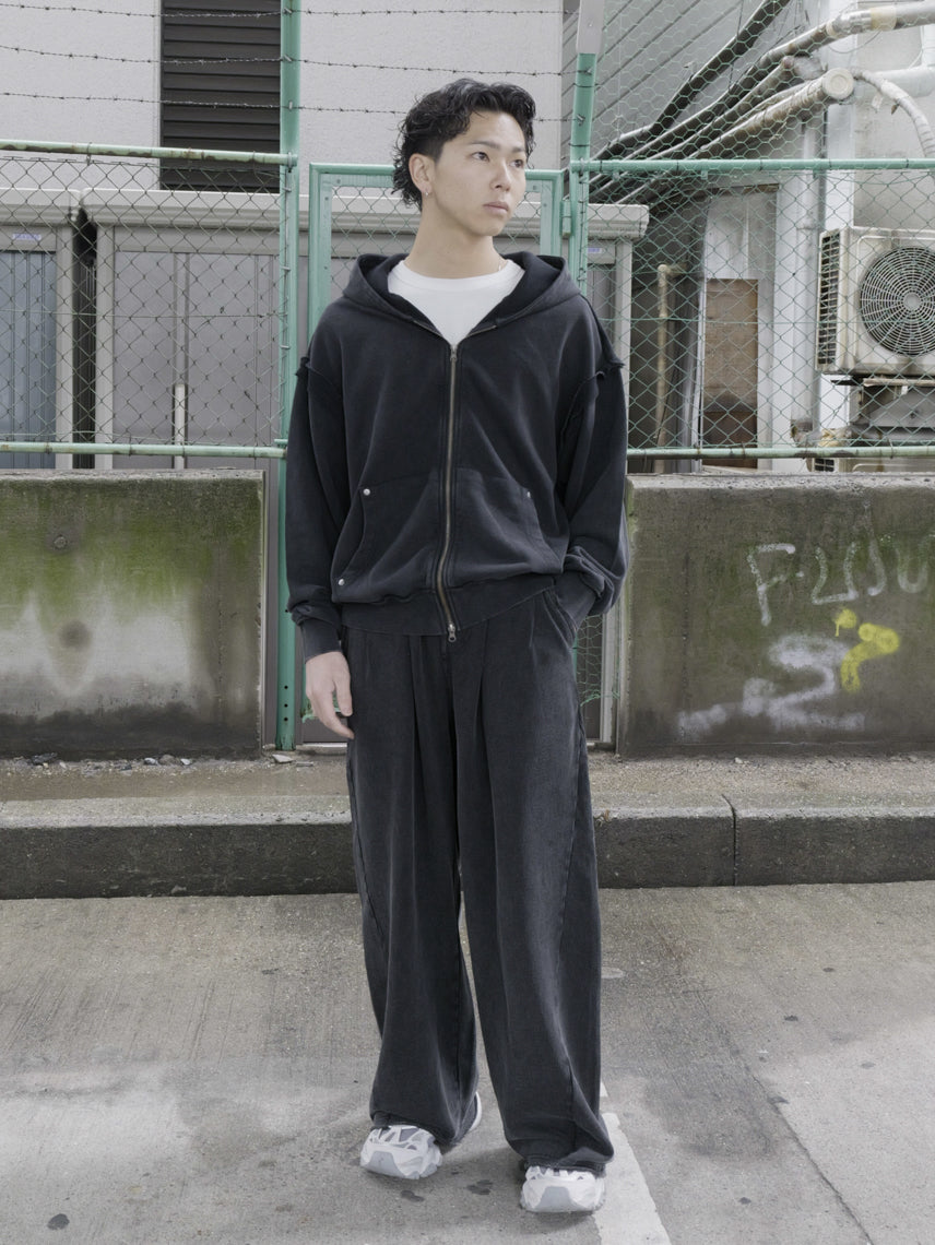 裏毛ジップパーカー