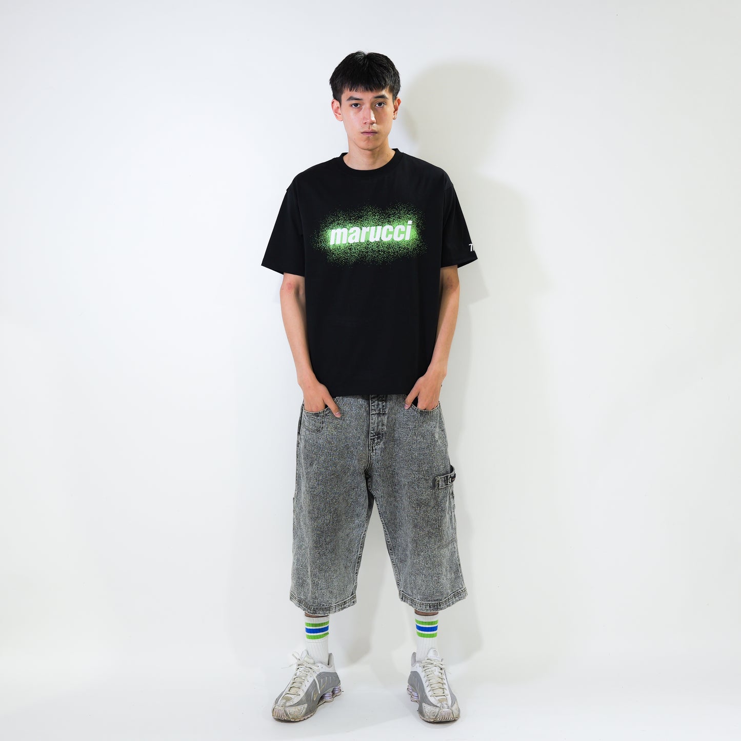 marucci 　スプレープリントTシャツ