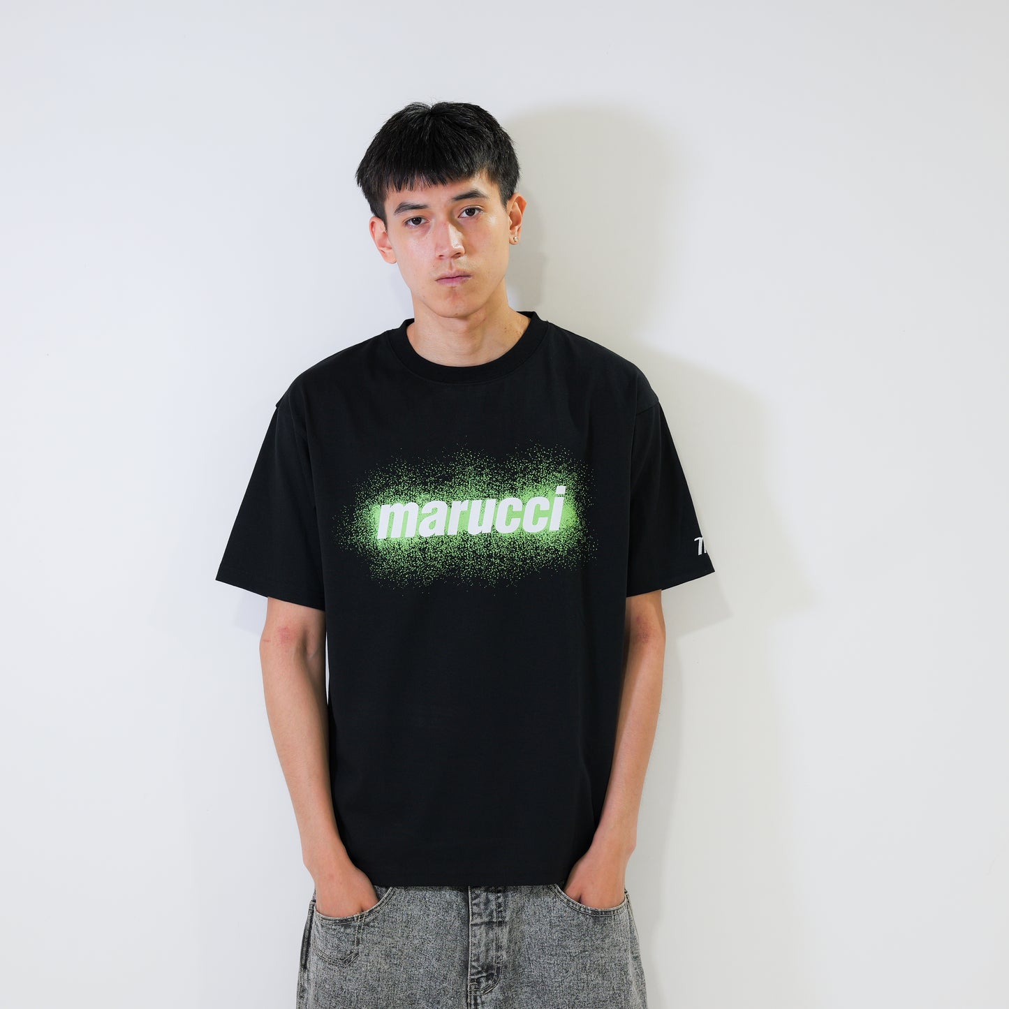marucci 　スプレープリントTシャツ