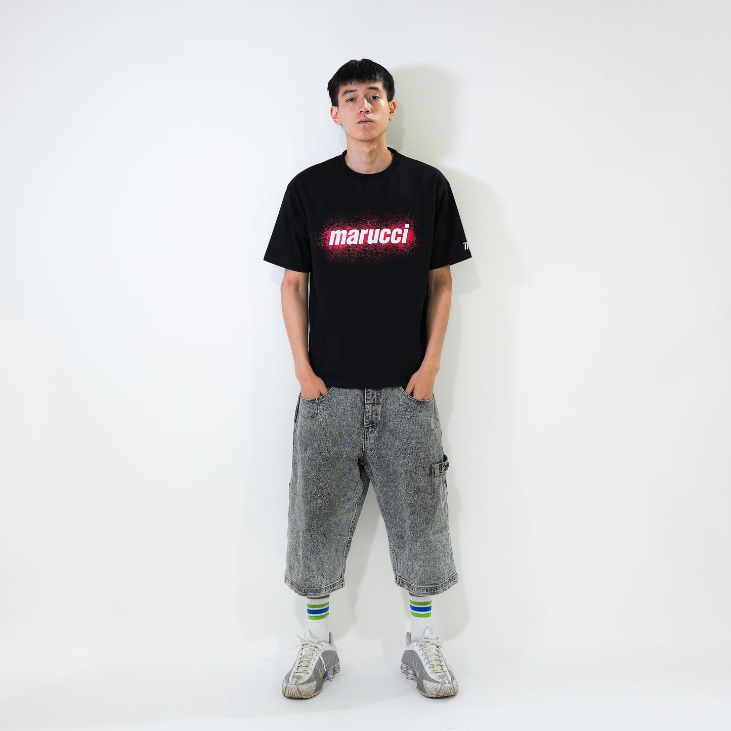 marucci 　スプレープリントTシャツ