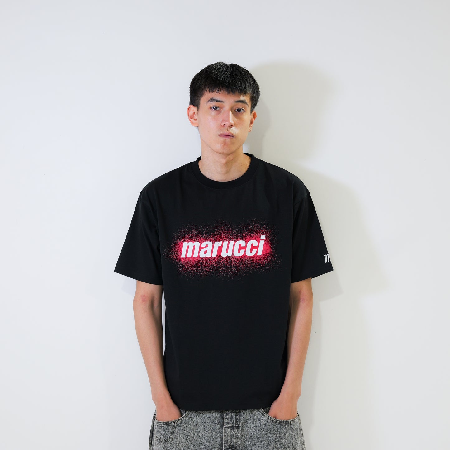 marucci 　スプレープリントTシャツ