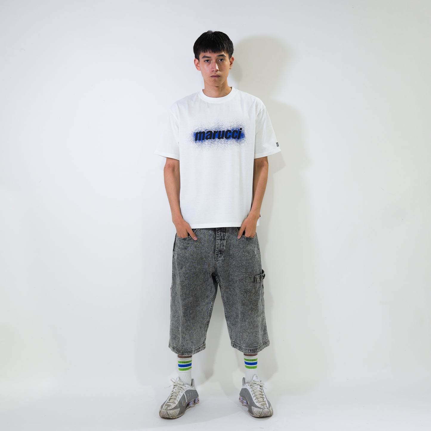 marucci 　スプレープリントTシャツ
