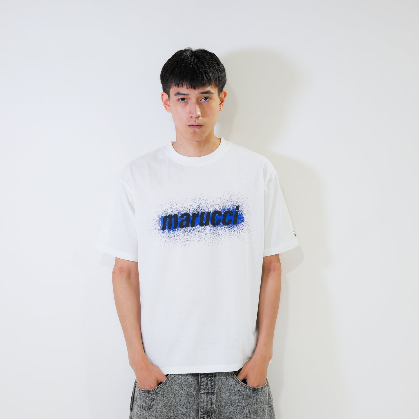 marucci 　スプレープリントTシャツ